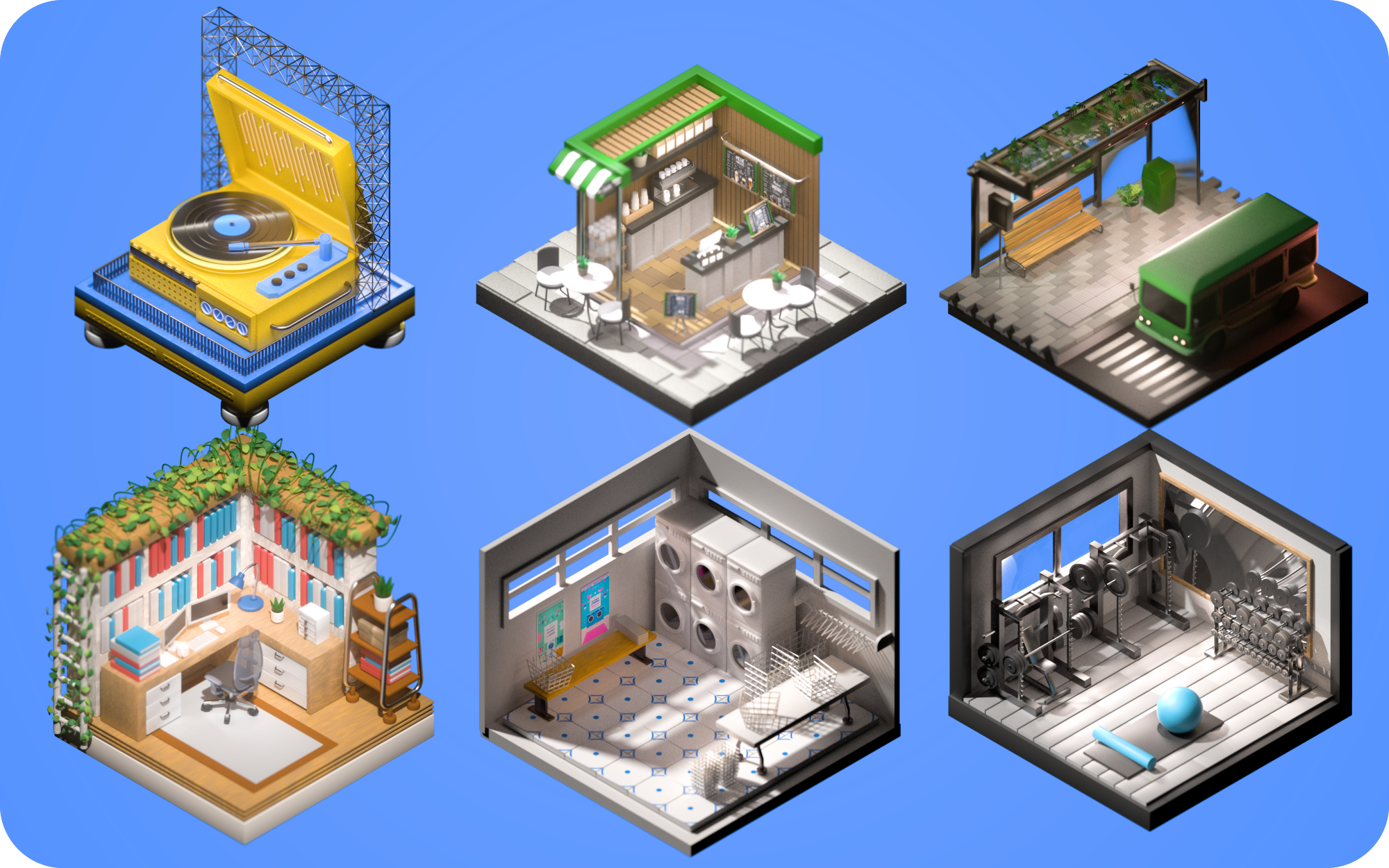 Isometric Daily Spaces
